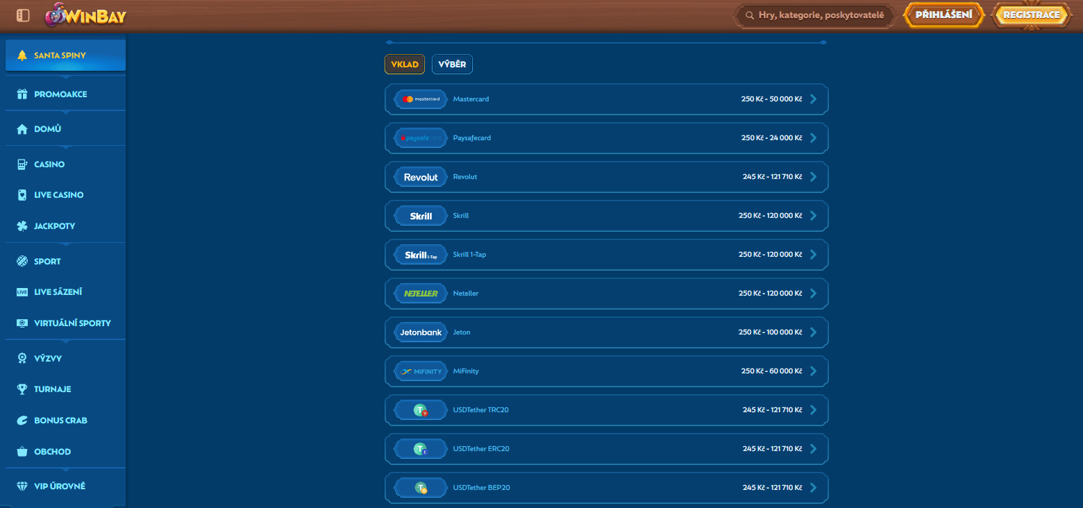 Screen Winbay Casino