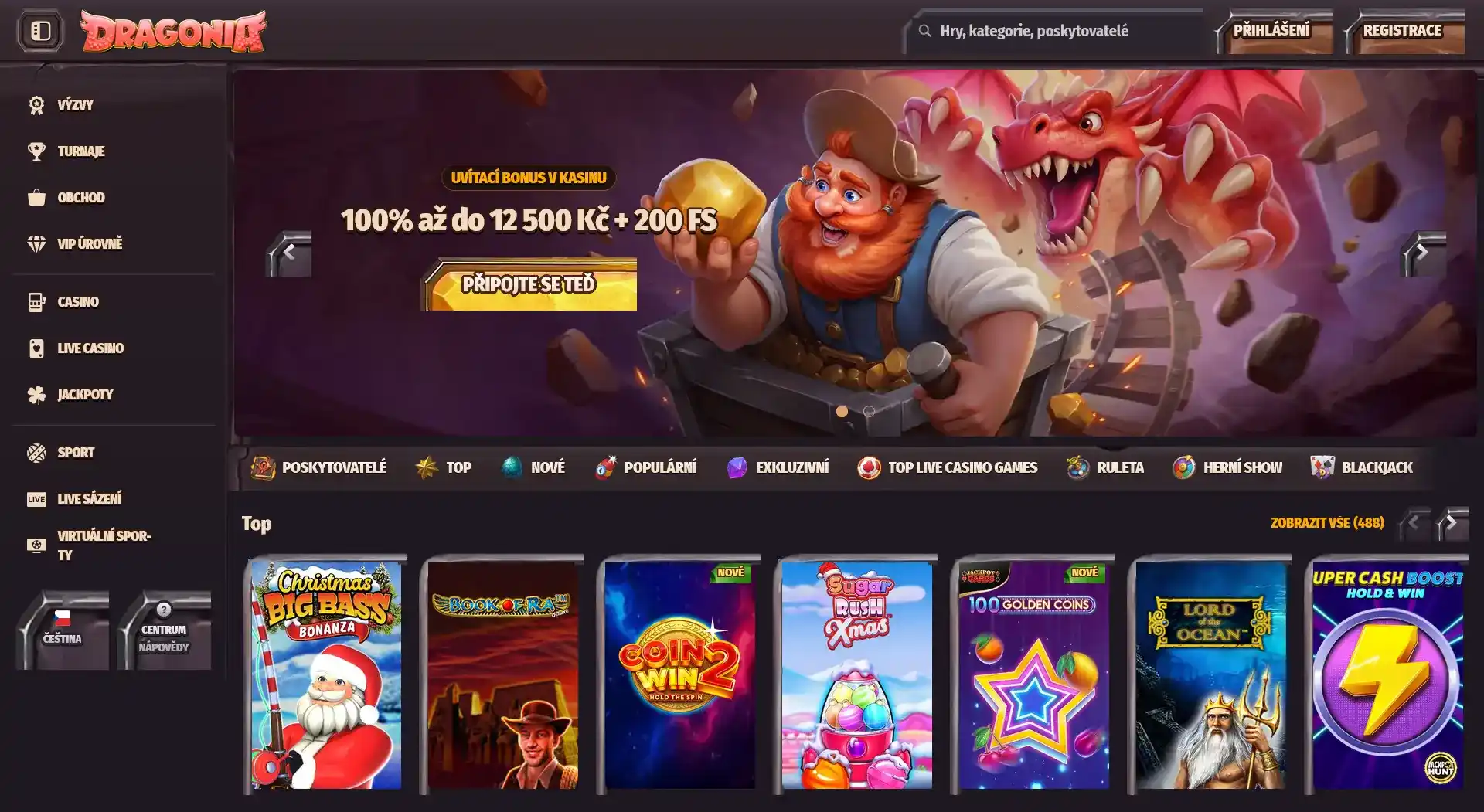 Screen Dragonia Casino